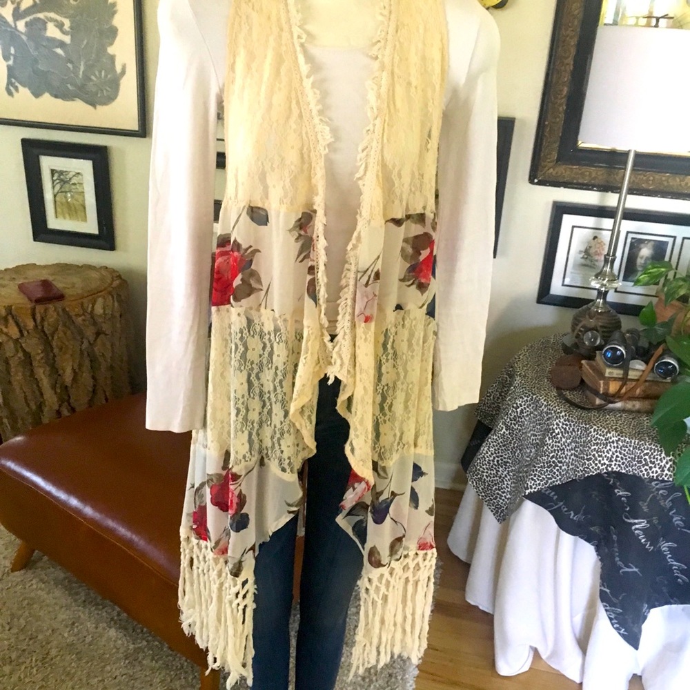 Long Ryu boho vest